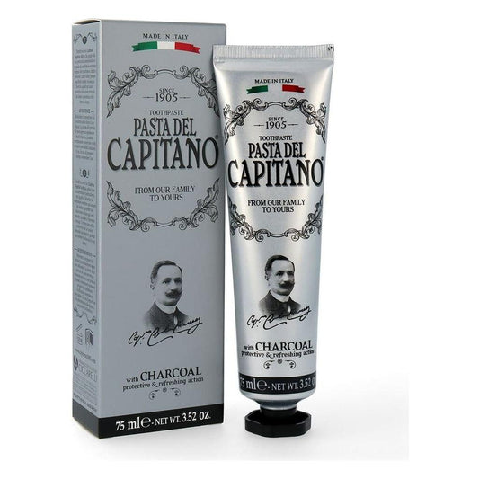 Pasta del Capitano Charcoal Toothpaste 75 ml Toothpaste Pasteur Pharmacy