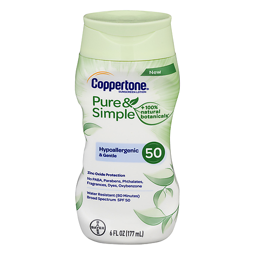 Coppertone Sunscreen Lotion, Hypoallergenic & Gentle, Broad Spectrum SPF 50 Sunscreen Pasteur Pharmacy