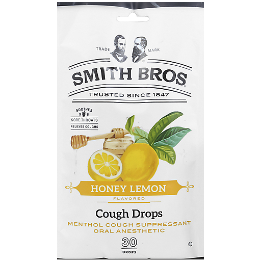 Smith Brothers Cough Drops, Honey Lemon Flavored Health & Beauty Pasteur Pharmacy