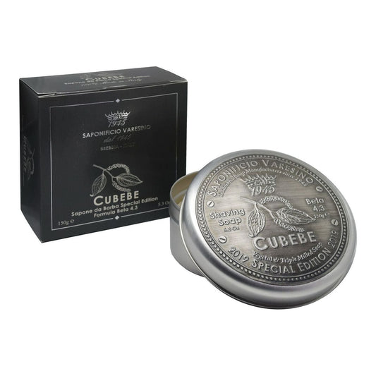 Saponificio Varesino Cubebe Shaving Collection Shaving Set Pasteur Pharmacy 4.3 Beta Shaving Soap 150g