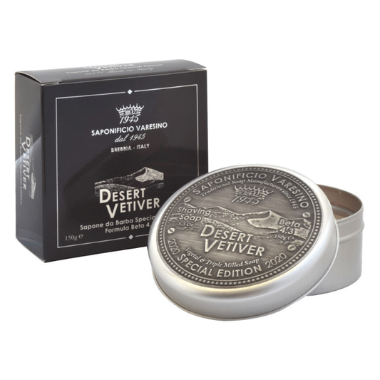 Saponificio Varesino Desert Vetiver Shaving Collection Shaving Set Pasteur Pharmacy 4.3 Beta Shaving Soap 150g
