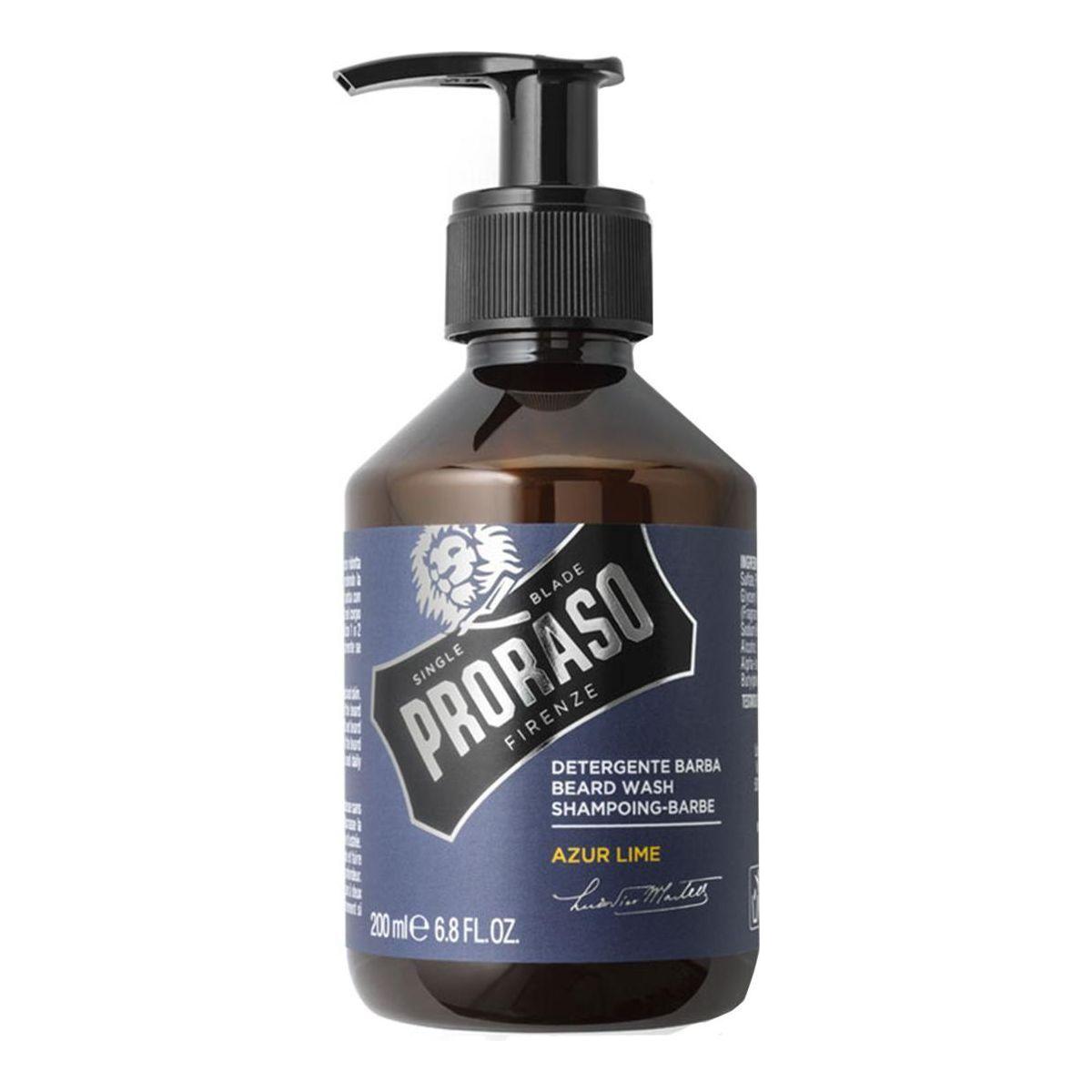 Proraso Single Blade Azur Lime Beard Wash 6.8 Oz Beard Wash Pasteur Pharmacy