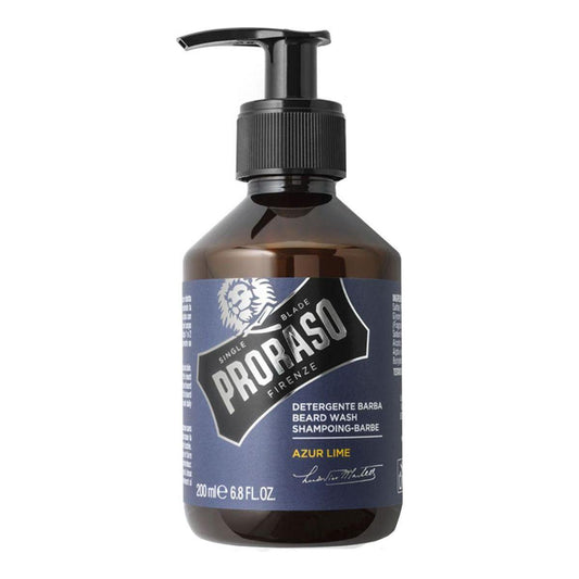Proraso Single Blade Azur Lime Beard Wash 6.8 Oz Beard Wash Pasteur Pharmacy