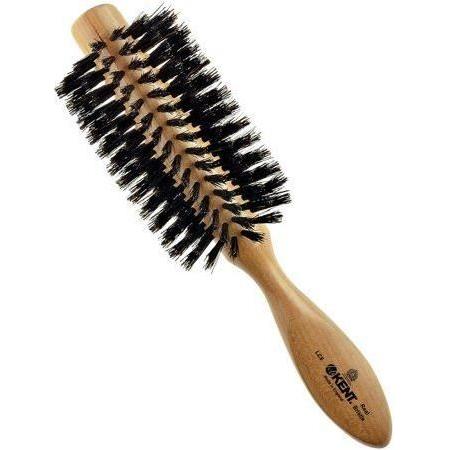 Cepillo de pelo Kent LC8 Half Radial de madera de cerezo y cerdas negras