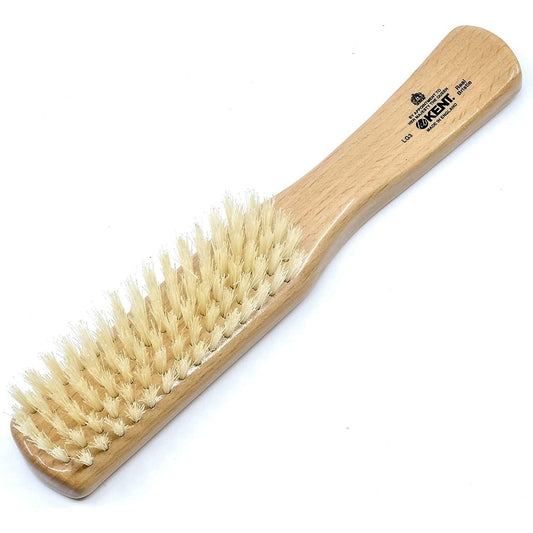 Kent LG3 Ladies Flat Narrow 100% White Bristle Hair Brush Hair Brush Pasteur Pharmacy