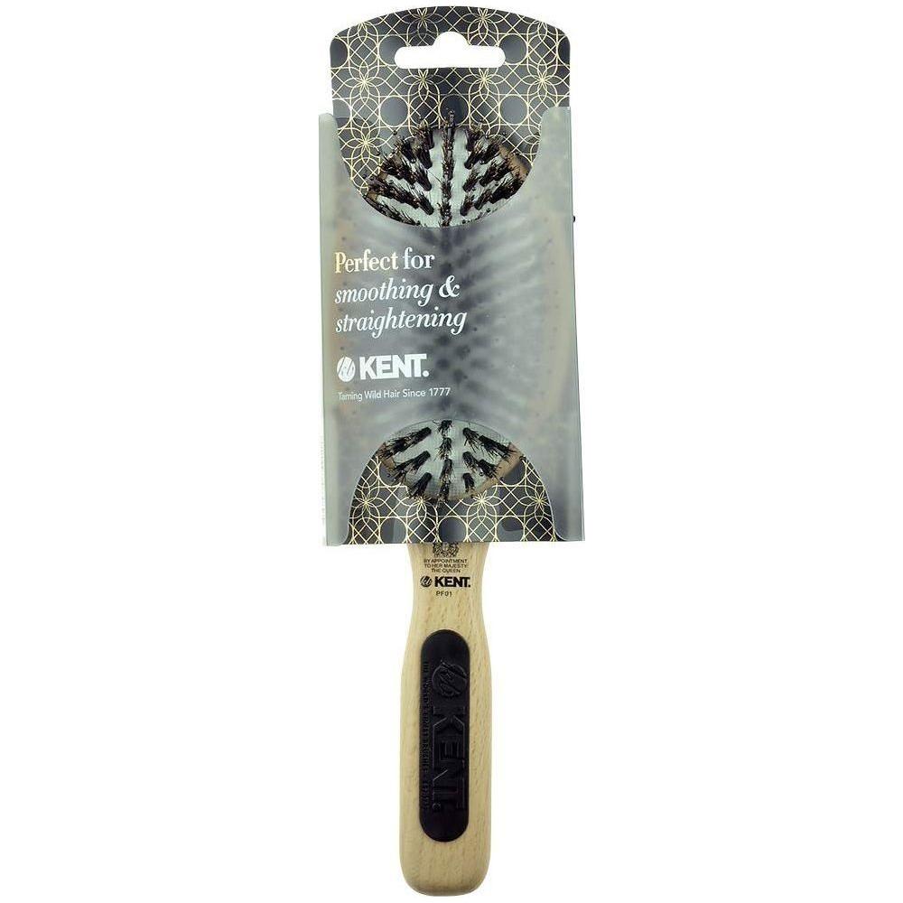 Brosse à cheveux Kent NS01 / PF01, grand modèle, à coussin et poils naturels