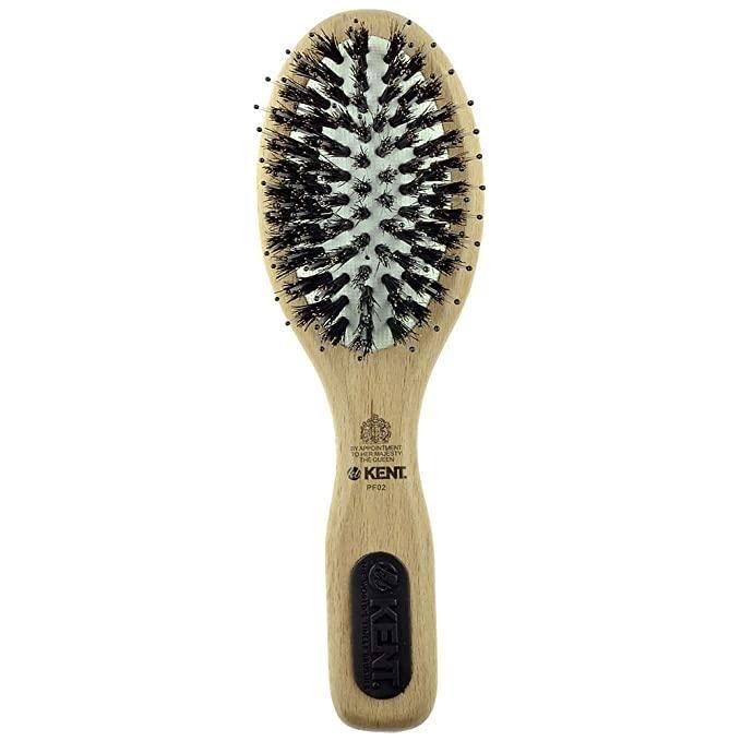 Brosse à cheveux Kent NS02 / PF02 Small Cushion, mélange de nylon et de poils de sanglier