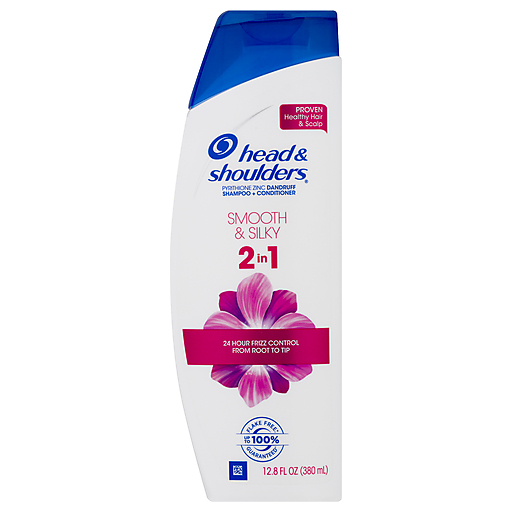 Head & Shoulders Shampoo Conditioner, Dandruff, Smooth Silky, 2 In 1 12.8 Fl Oz Shampoo & Conditioner Pasteur Pharmacy