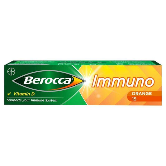 Berocca Immuno – Energy And Immune Support 15 Tablets Vitamins & Supplements Pasteur Pharmacy