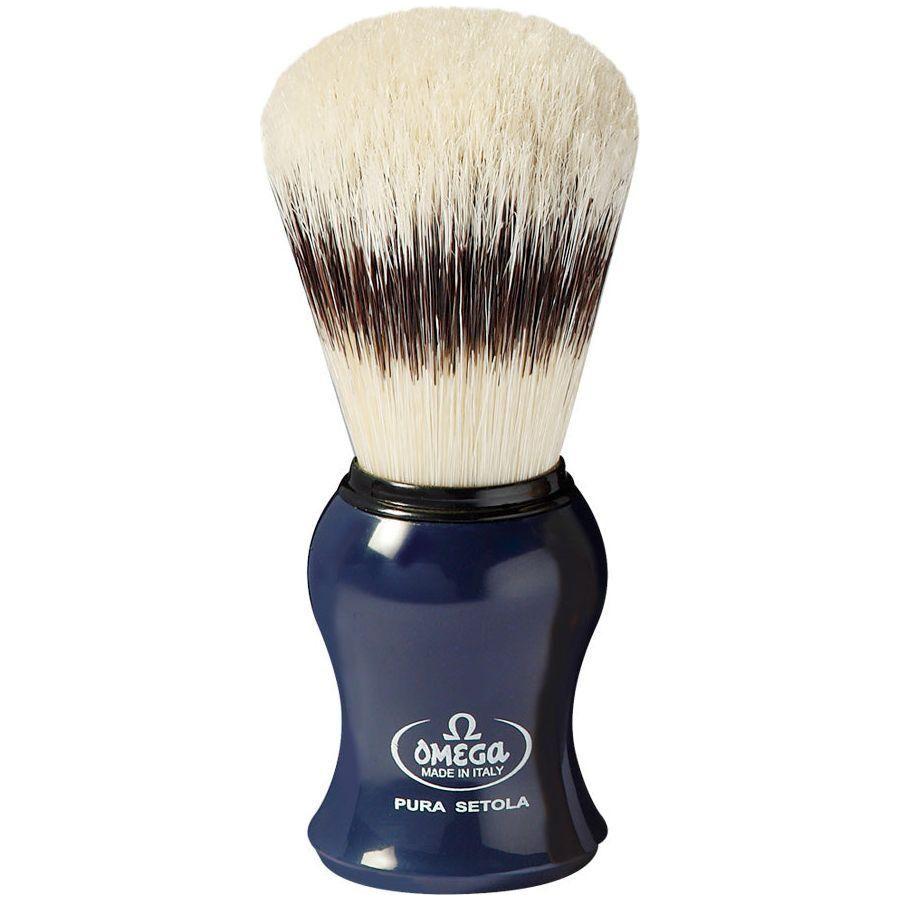 Omega Pure Bristle Shaving Brush With Stand (Assorted Colors) #80265 Shaving Brush Pasteur Pharmacy