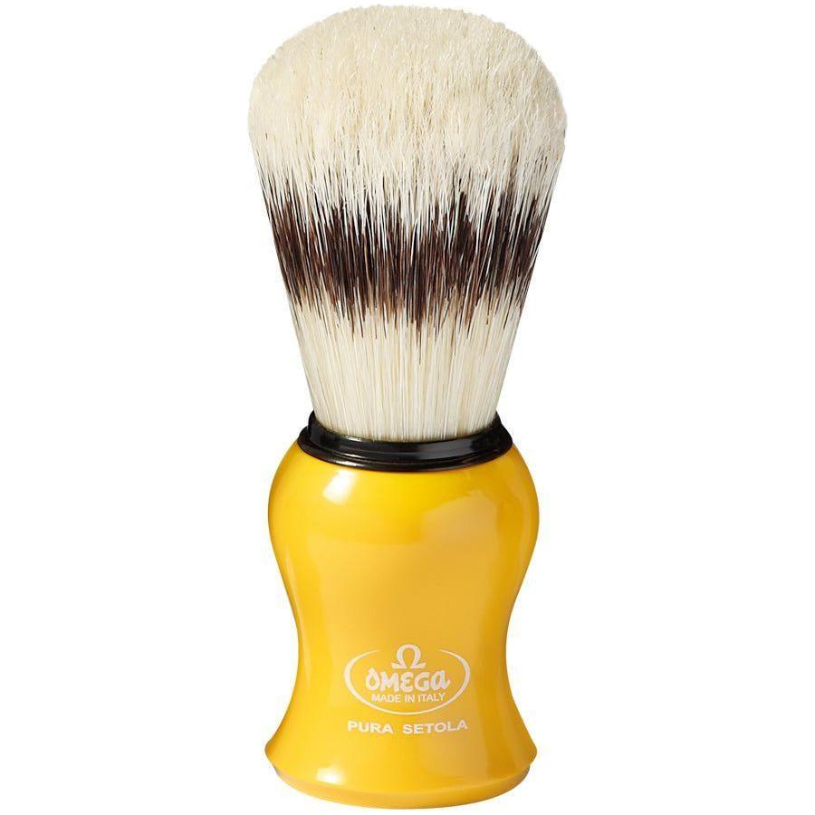 Omega Pure Bristle Shaving Brush With Stand (Assorted Colors) #80265 Shaving Brush Pasteur Pharmacy