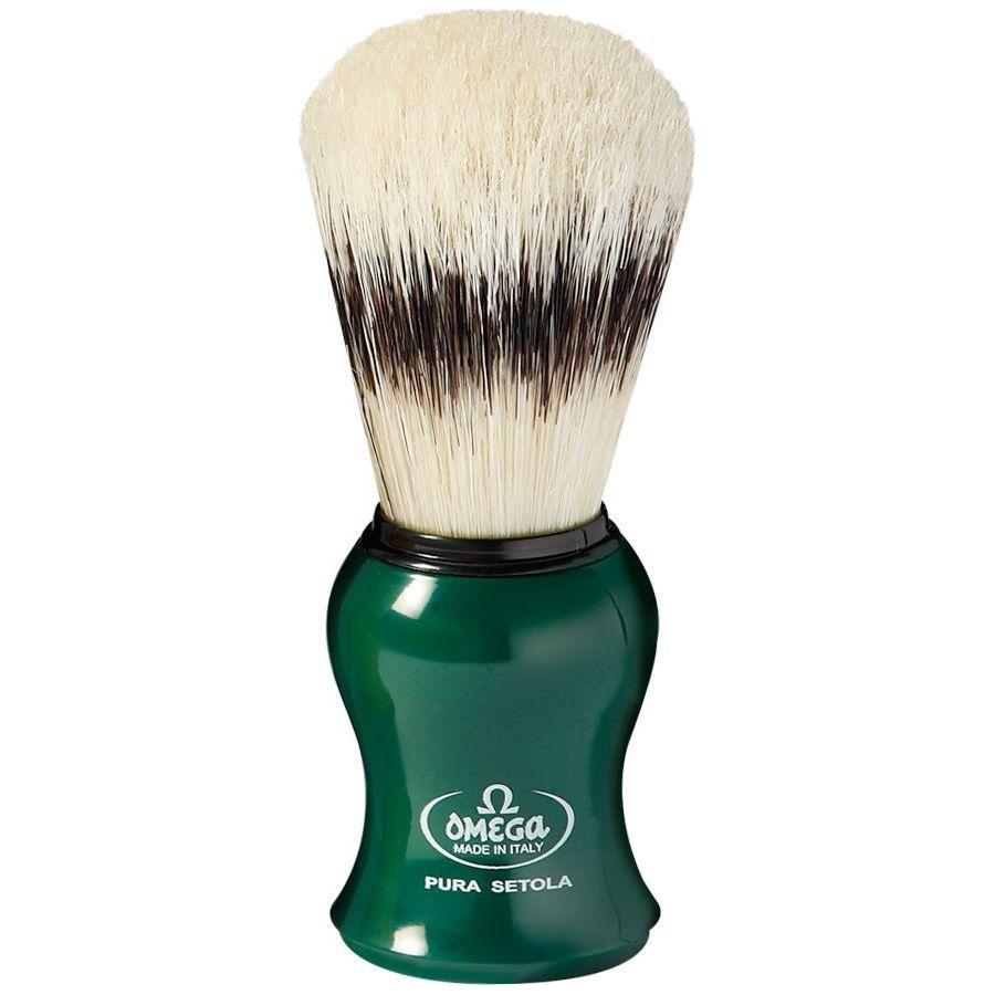 Omega Pure Bristle Shaving Brush With Stand (Assorted Colors) #80265 Shaving Brush Pasteur Pharmacy
