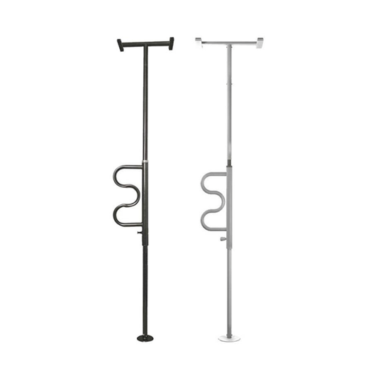 Stander Security Pole & Curve Grab Bar - Black Health Care Pasteur Pharmacy