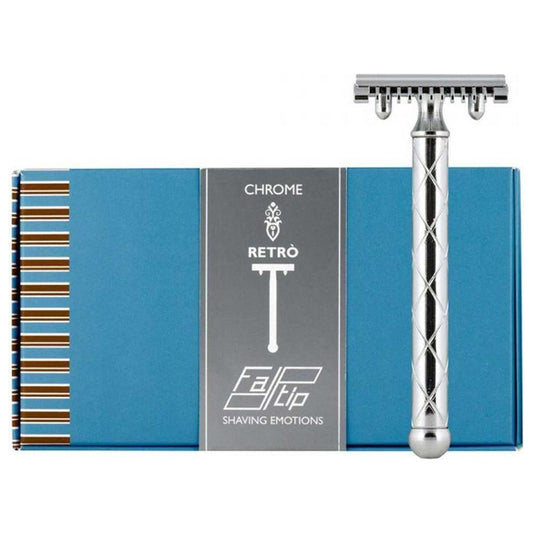 Fatip Retro Double Edge Safety Razor 42118 - Chrome Razors Pasteur Pharmacy