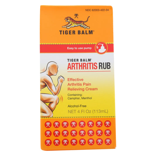Tiger Balm Joint And Muscle Pain Relievers Arthritis Rub Cream 4 Fl Oz Lotion & Moisturizer Pasteur Pharmacy