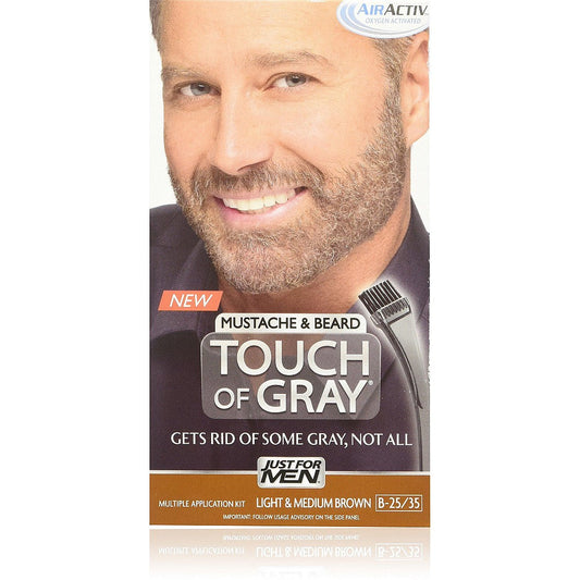 Just For Men Touch Of Gray Mustache & Beard Color - Light & Med Brown Hair Color Pasteur Pharmacy Default Title