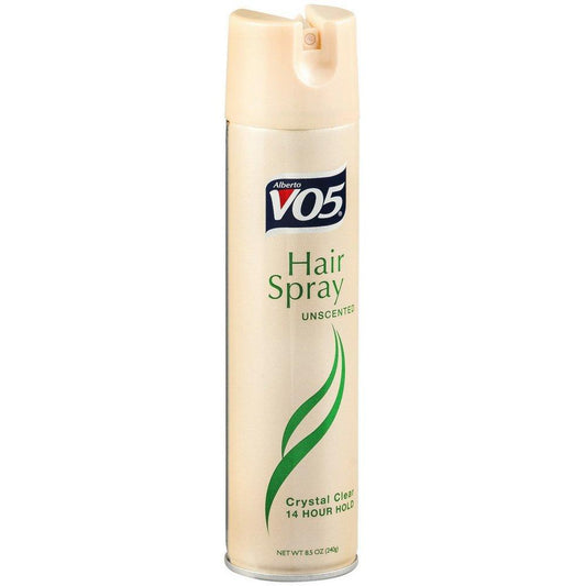 VO5 Hair Spray Unscented, Crystal Clear 14-Hour Hold, 8.5 oz Aerosol Hair Care Pasteur Pharmacy