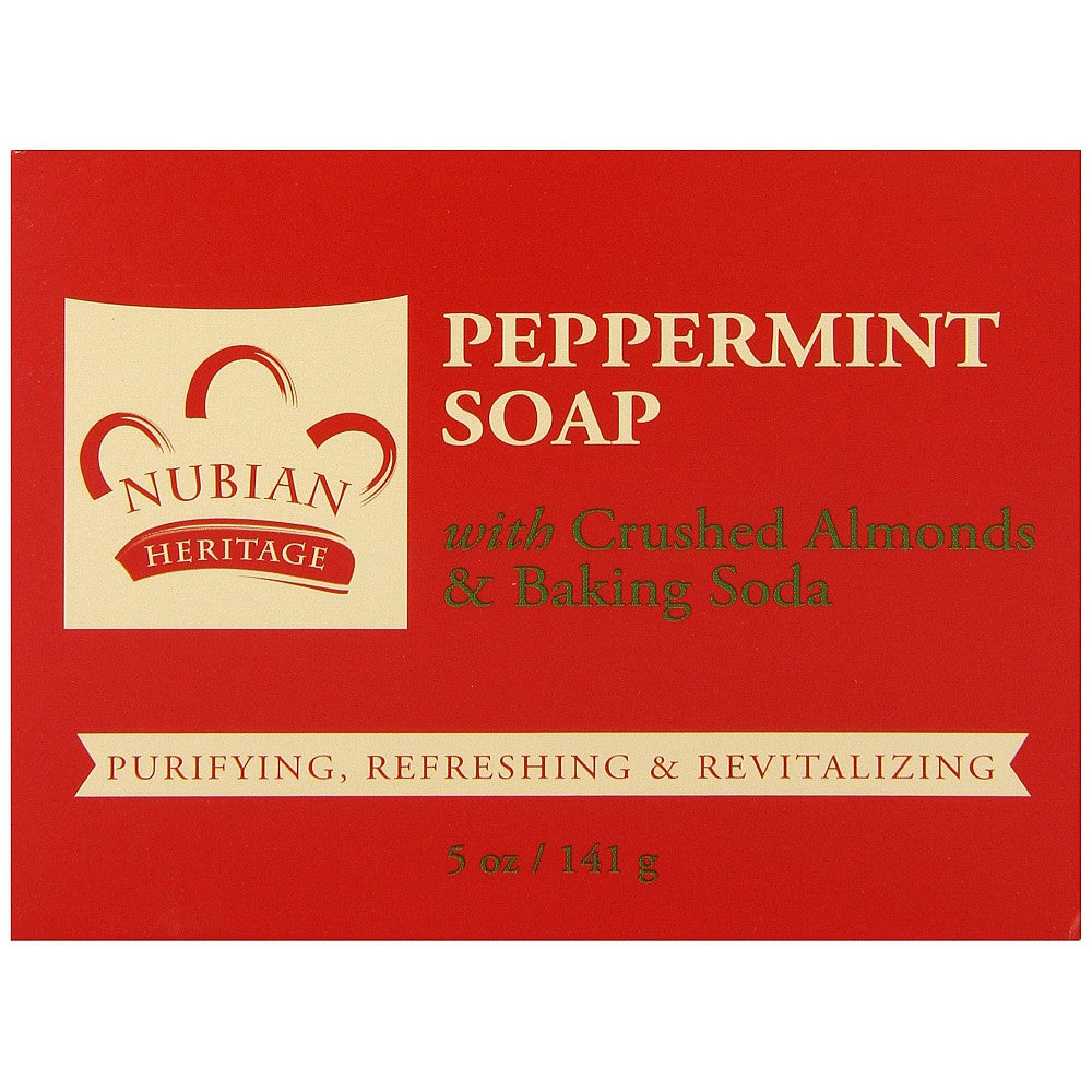 Nubian Heritage Peppermint & Aloe Bar Soap, 5 Oz Bar Soap Pasteur Pharmacy