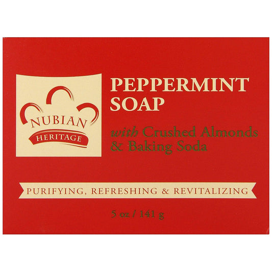 Nubian Heritage Peppermint & Aloe Bar Soap, 5 Oz Bar Soap Pasteur Pharmacy