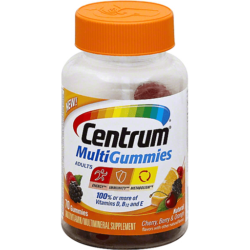 Centrum Multivitamin Gummies For Adults, Cherry/berry/orange Vitamins & Supplements Pasteur Pharmacy