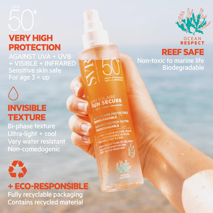 SVR Sun Secure Eau Solaire SPF 50 Agua Solar 200 ml