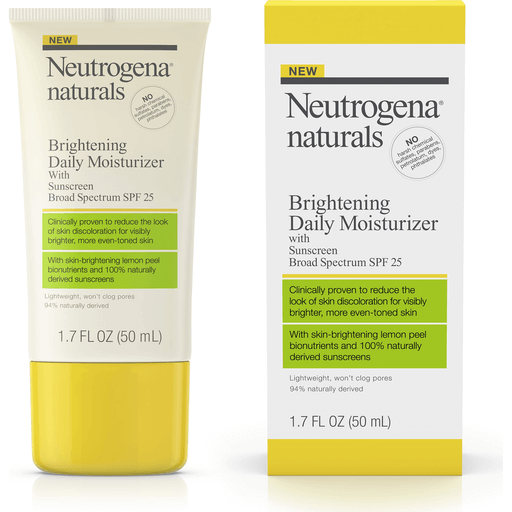Neutrogena Naturals Brightening Daily Moisturizer With Sunscreen Broad Spectrum SPF 25, 1.7 Fl. Oz