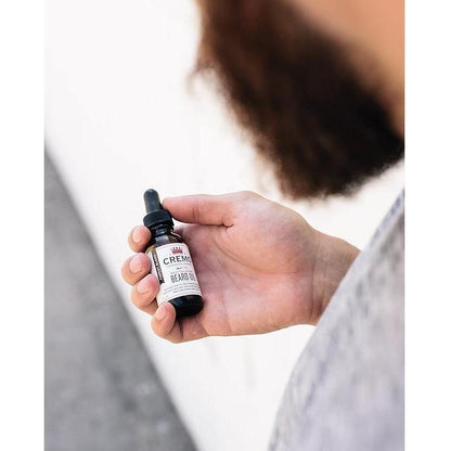 Huile à barbe revitalisante Cremo Arbre à thé et menthe, hydratante et adoucissante - 30 ml
