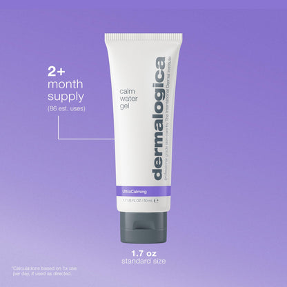 Dermalogica Calm Water Gel - Gel hidratante ligero para piel sensible, sin fragancia, 1.69 fl oz