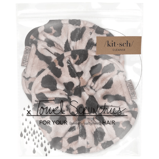 Kitsch Towel Scrunchies Leopard Hair Scrunchies Pasteur Pharmacy