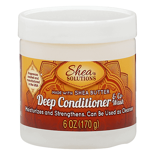 Shea Solutions Deep Conditioner & Co-Wash – Pure Shea Butter (6 oz) Conditioners Pasteur Pharmacy