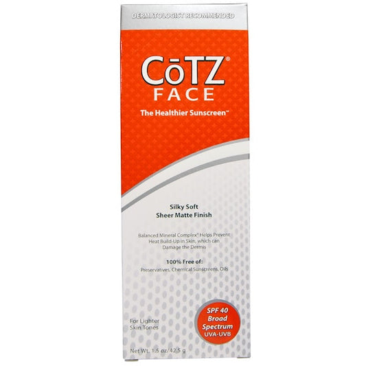 CoTZ Face Lighter Skin Tone SPF 40 - 1.5 Oz Sunscreen Pasteur Pharmacy