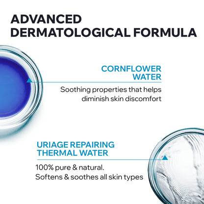 Démaquillant Yeux Waterproof Uriage - Solution douce, efficace et sans parfum pour yeux sensibles