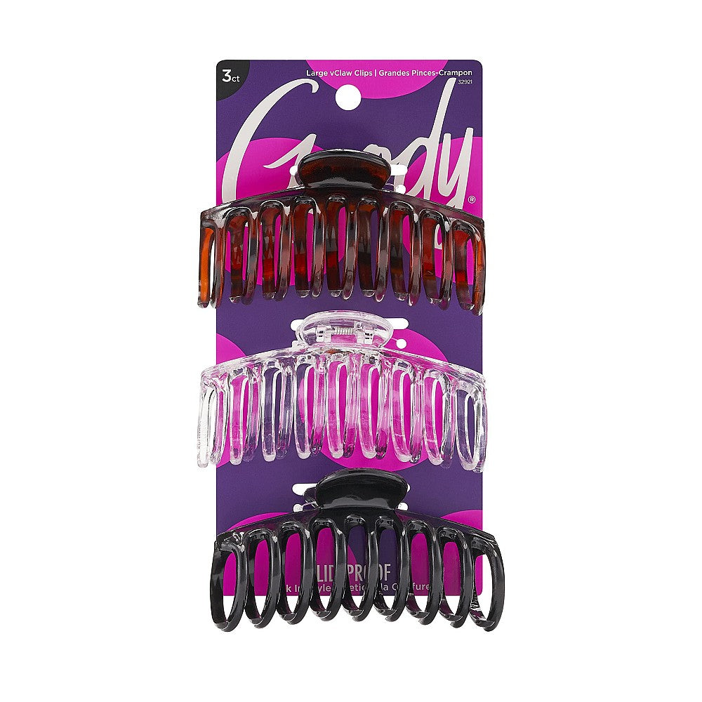 Grandes pinces à cheveux spirale Goody - 3 pièces