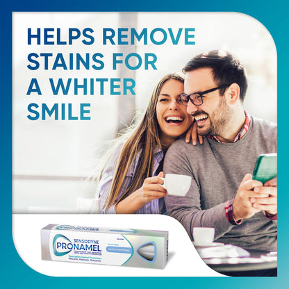 Pasta dental Sensodyne para dientes sensibles con blanqueamiento - 2.54 fl oz - Para protección contra la sensibilidad durante todo el día y cuidado bucal