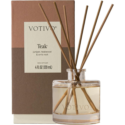 Vela aromática votiva de teca