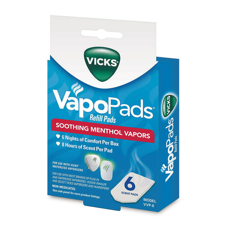 Vicks VapoPads Refill Pads, Soothing Menthol Vapors Personal Care Pasteur Pharmacy