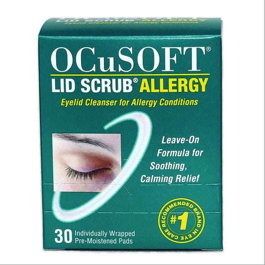 OCuSOFT Lid Scrub Allergy 30 Pads Eye Care Product Pasteur Pharmacy