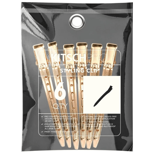 Kitsch Styling Clip 6pcs - Gold Hair Styling Clip Pasteur Pharmacy