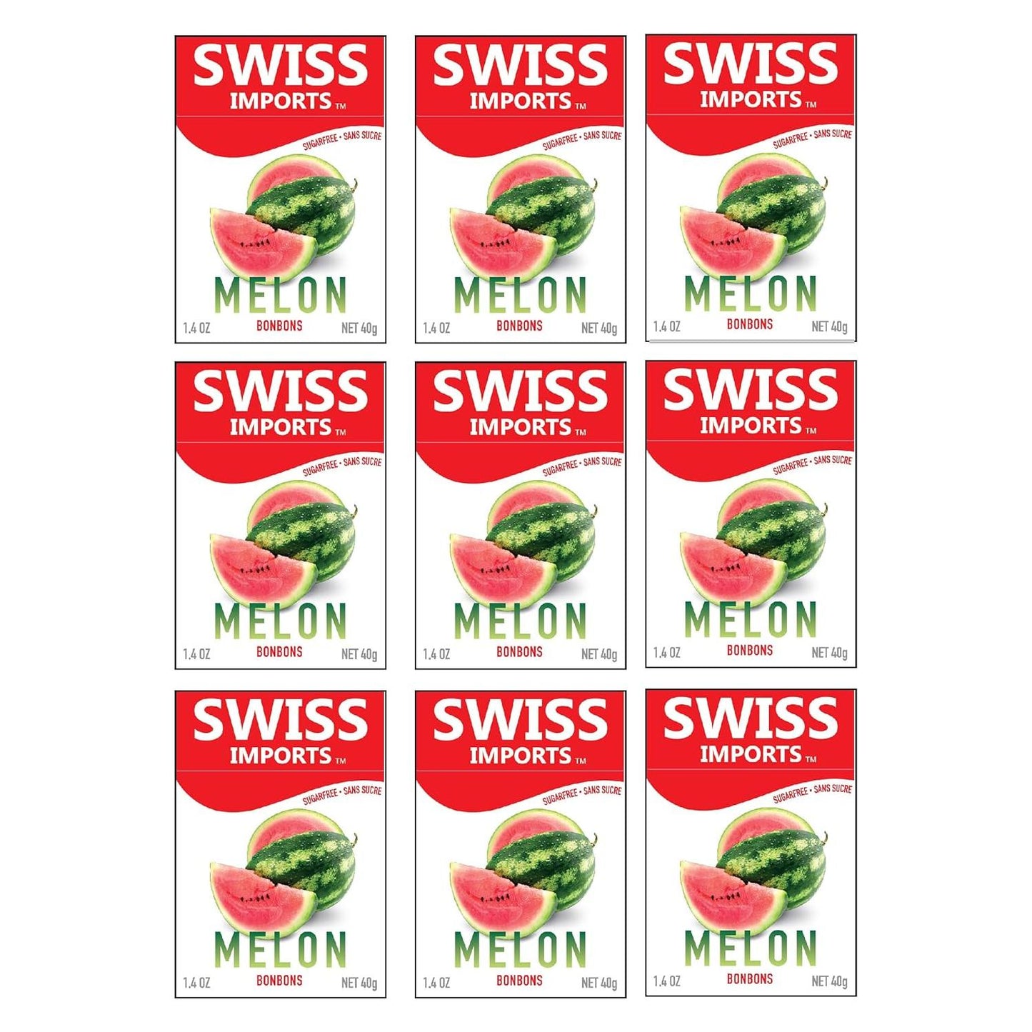 Swiss Imports Melon Sugarfree Candy Bonbons - 1.4oz Sugarfree Candy Pasteur Pharmacy