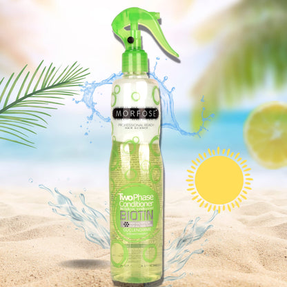 Après-shampoing fortifiant à la biotine Morfose 400 ml - Deux phases