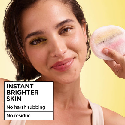 Agua Micelar Garnier con Vitamina C - 13.53 fl oz, Desmaquillante suave y agua limpiadora