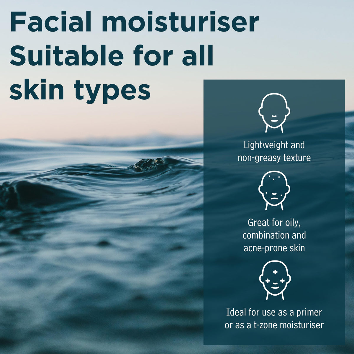 Dead Sea Spa Magik Flat Matte Epsom Moisturiser - Natural Skincare for Oily Skin, 75ml
