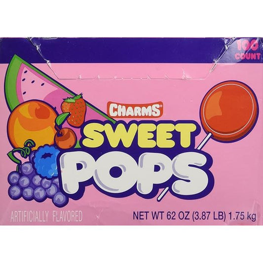 Charms Sweet Pops Assorted 100 Ct Candy Pasteur Pharmacy