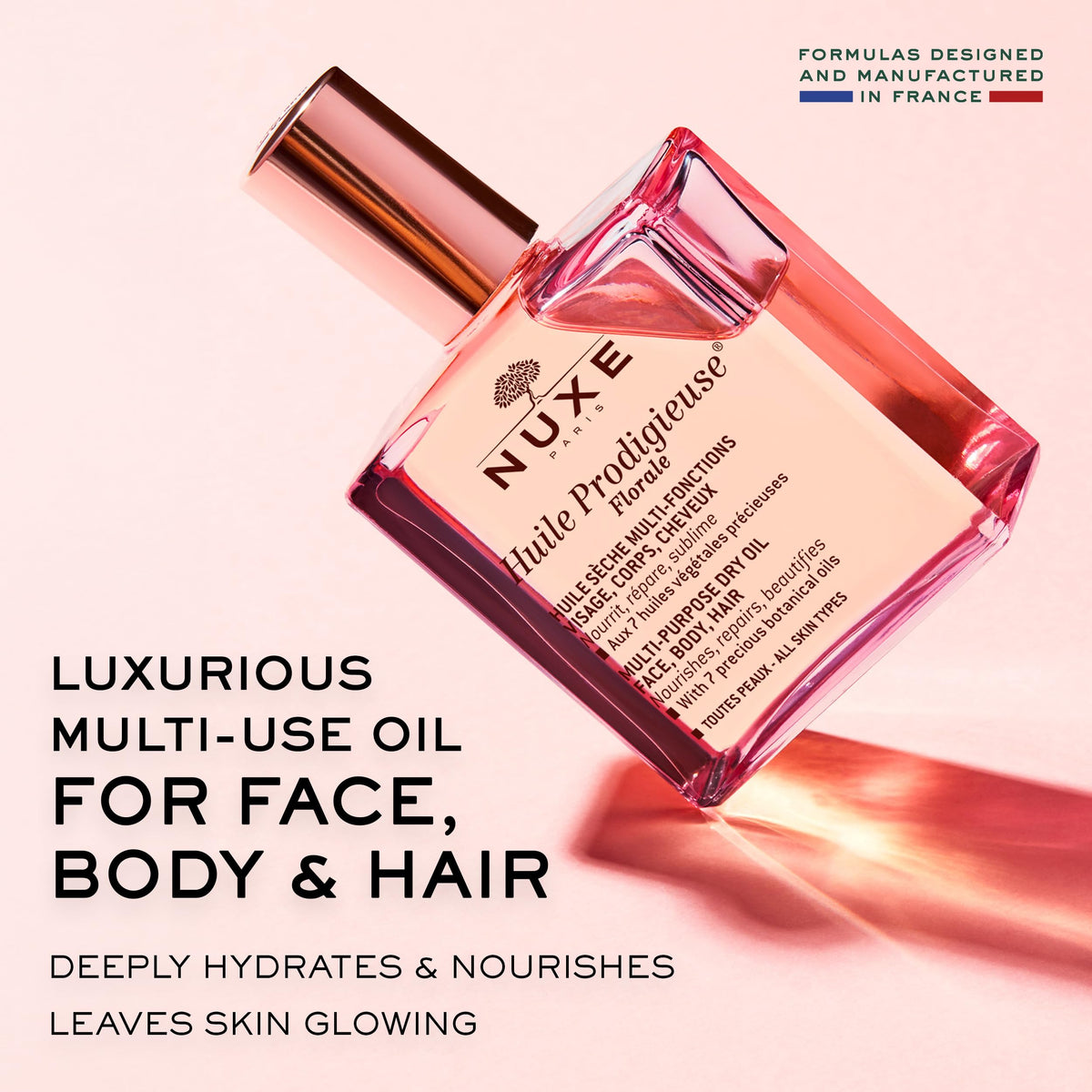 Nuxe Huile Prodigieuse Florale Multi-Purpose Dry Oil & Shower Gel Set - Nourishing Botanical Skincare & Haircare