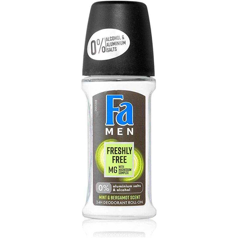 Fa Men Freshly Free Mg Mint & Bergamot Deodorant Roll-On 50ml Personal Care Pasteur Pharmacy