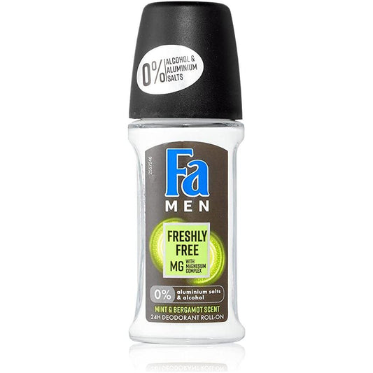 Fa Men Freshly Free Mg Mint & Bergamot Deodorant Roll-On 50ml Personal Care Pasteur Pharmacy