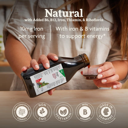 Complément alimentaire en fer liquide Floradix - Vitamines et minéraux | 250 ml