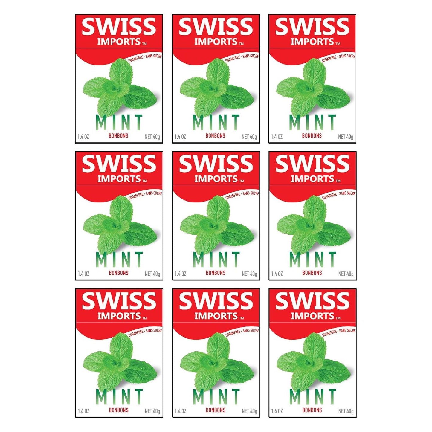 Swiss Imports Mint Sugarfree Candy Bonbons - 1.4oz Sugarfree Candy Pasteur Pharmacy