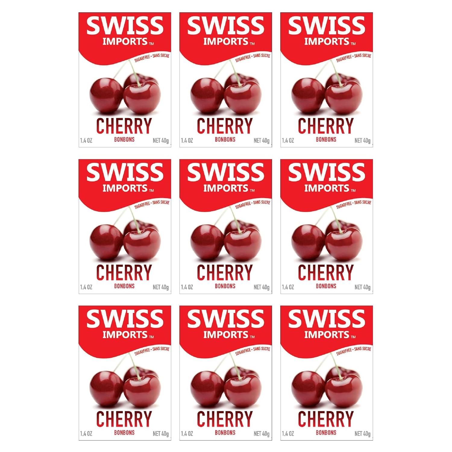 Swiss Imports Cherry Sugarfree Candy Bonbons - 1.4oz Candy Pasteur Pharmacy