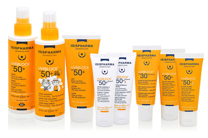 Isis Pharma Uveblock Fluide Invisible SPF50+ - Protection solaire légère, non grasse, protection UVA/UVB